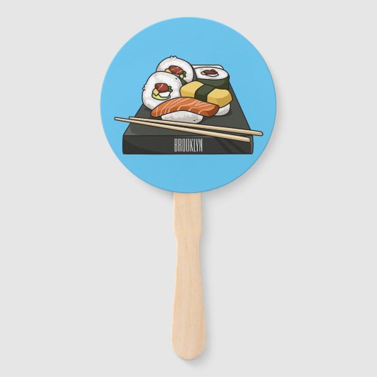 Éventail Illustration de sushi (Devant)