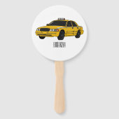 Éventail Illustration de taxi (Dos)