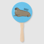 Éventail Illustration de Walrus (Dos)
