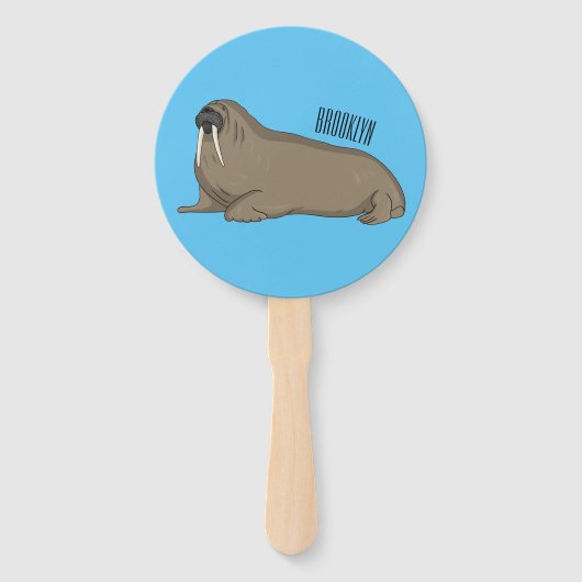 Éventail Illustration de Walrus (Devant)