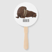Éventail Illustration de Walrus (Dos)
