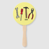 Éventail Illustration des outils de menuiserie (Dos)