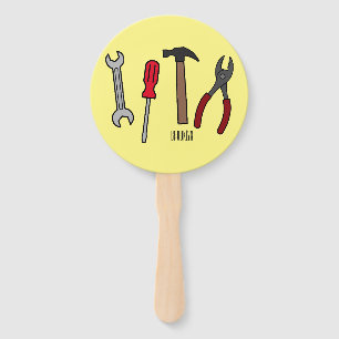 Éventail Illustration des outils de menuiserie