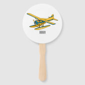 Éventail Illustration d'hydravion (Dos)