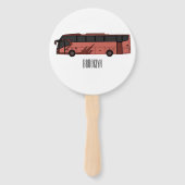 Éventail Illustration du bus (Dos)