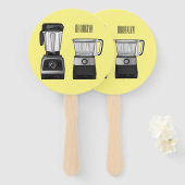 Éventail Illustration du processeur et du mixeur alimentair (Devant et derrière)