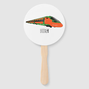 Éventail Illustration du train à balles