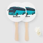 Éventail Illustration d'un autobus à passagers moderne (Devant et derrière)