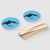 Éventail Illustration d'une baleine tueuse (Non-assemblé)