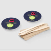 Éventail Illustration d'une luciole à éclair mignon (Non-assemblé)