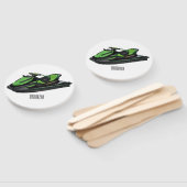 Éventail Illustration Jet ski (Non-assemblé)