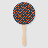 Éventail Illustration ondulée orange, cool, moderne, tendan (Dos)