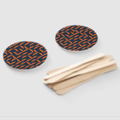 Éventail Illustration ondulée orange, cool, moderne, tendan (Non-assemblé)