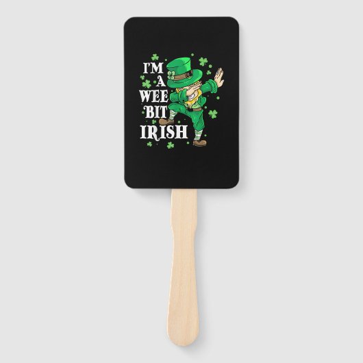 Éventail I'm A Wee Bit Irish St Patrick's Day Lovers Funny (Devant)