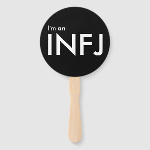 Éventail I'm an INFJ - Personality Type Black