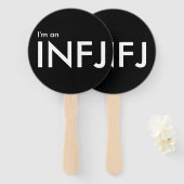 Éventail I'm an INFJ - Personality Type Black (Devant et derrière)