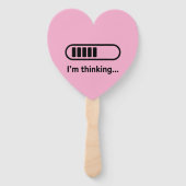 Éventail I'm Thinking... Loading Progress Bar Pink Minimali (Devant)