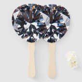 Éventail Image élégante de la gemme de diamant (Devant et derrière)