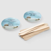 Éventail Imaginaire Beach Programme de mariage à thème Vent (Non-assemblé)