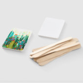 Éventail Impression Cactus | Beaucoup De Cactus (Non-assemblé)