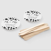 Éventail Impression De Vache, Spots De Vache, Noir Et Blanc (Non-assemblé)