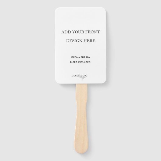 Éventail Impression du programme de ventilateur de Mariage (Devant)