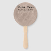 Éventail Impression texturée en tissu rose - toute couleur (Devant)