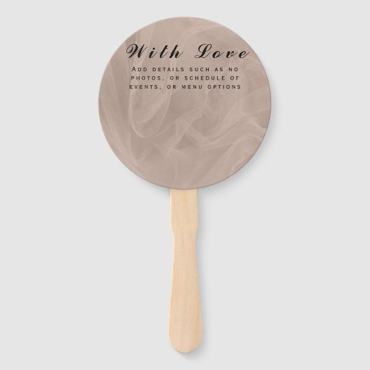 Éventail Impression texturée en tissu rose - toute couleur (Devant)