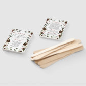 Éventail Indian Red Forest Green Boho Russe Antlers (Non-assemblé)