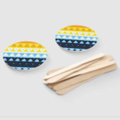 Éventail Indicateur de la fierté AroAce Super géométrique B (Non-assemblé)