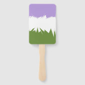 Éventail Indicateur de la fierté de la genderqueer Abstrait (Dos)