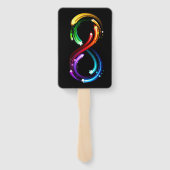 Éventail Infinity symbol of rainbow comets (Dos)