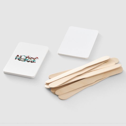 Éventail Infirmière de Noël 1 (Non-assemblé)