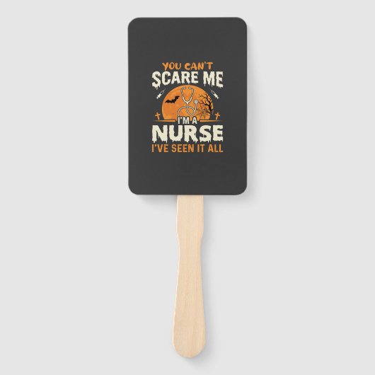 Éventail Infirmière d'Halloween Fais-moi peur (Devant)