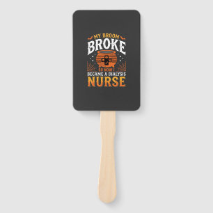 Éventail Infirmière en dialyse Halloween Balai Cassa Design