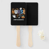 Éventail Infusion Nurse Nursing Stethoscope Halloween Essen (Devant et derrière)