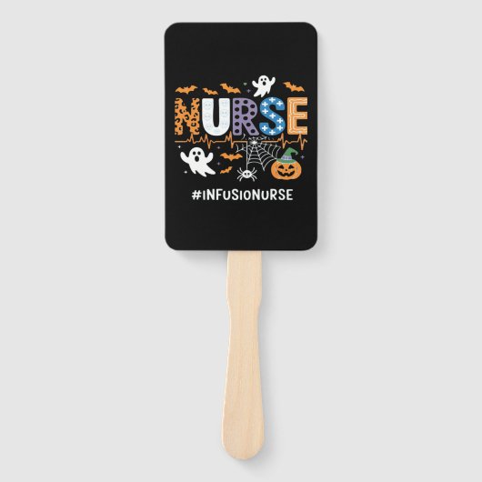 Éventail Infusion Nurse Nursing Stethoscope Halloween Essen (Devant)