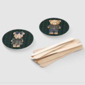 Éventail Inspired Baby Shower Mom/Dad Paddles (Non-assemblé)