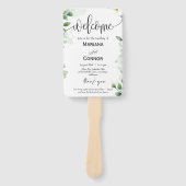 Éventail Invitation de programme de chronologie de scénario (Devant)