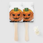 Éventail Invitation d'Halloween modifiable, fête d'Hallowee (Devant et derrière)