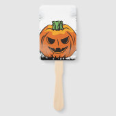 Éventail Invitation d'Halloween modifiable, fête d'Hallowee (Devant)