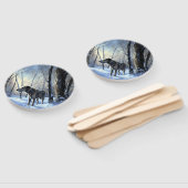 Éventail Irish Wolfhop Laisser neiger Noël (Non-assemblé)