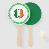 Éventail Irlande Saint Patrick's Day (Devant et derrière)