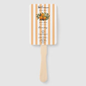 Éventail ItalieProgramme de mariage Citron Orange Méditerra (Devant)