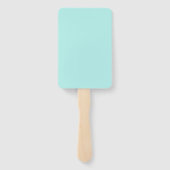 Éventail Itinéraire damassé turquoise (Dos)