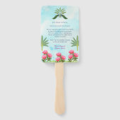 Éventail Itinéraire mariage indien ventilateur, carte de re (Dos)