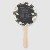 Éventail Ivory Bloom | Watercolor Floral Wedding Program (Dos)