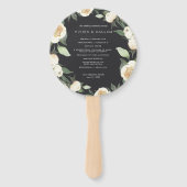 Éventail Ivory Bloom | Watercolor Floral Wedding Program (Devant)