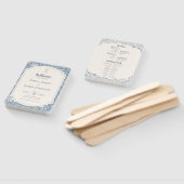 Éventail Ivory Periwinkle Wildflower Wedding Program (Non-assemblé)