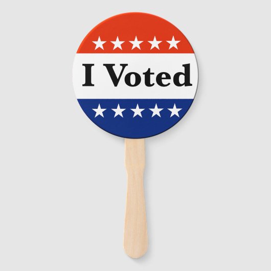 Éventail J'ai voté les élections de 2026 (Dos)